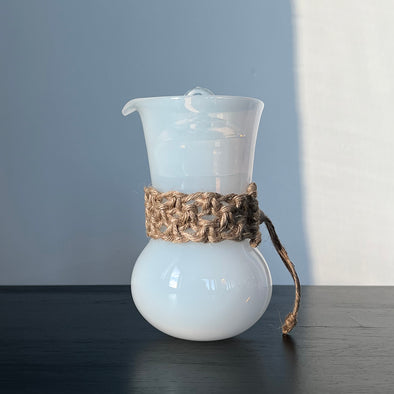 Frosted Lidded Tea Pitcher