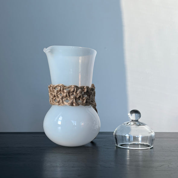 Frosted Lidded Tea Pitcher