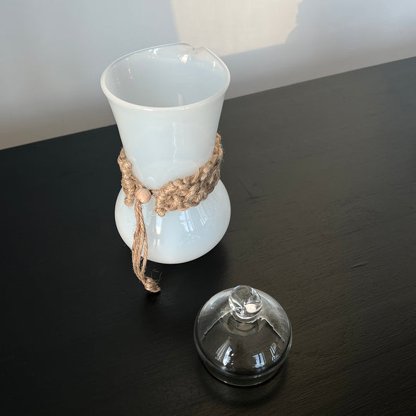 Frosted Lidded Tea Pitcher
