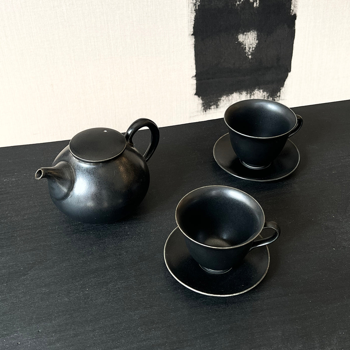 Arita Black Porcelain Tea Set Tea Dealers