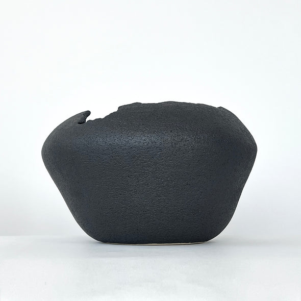 Black Crater Vase #03