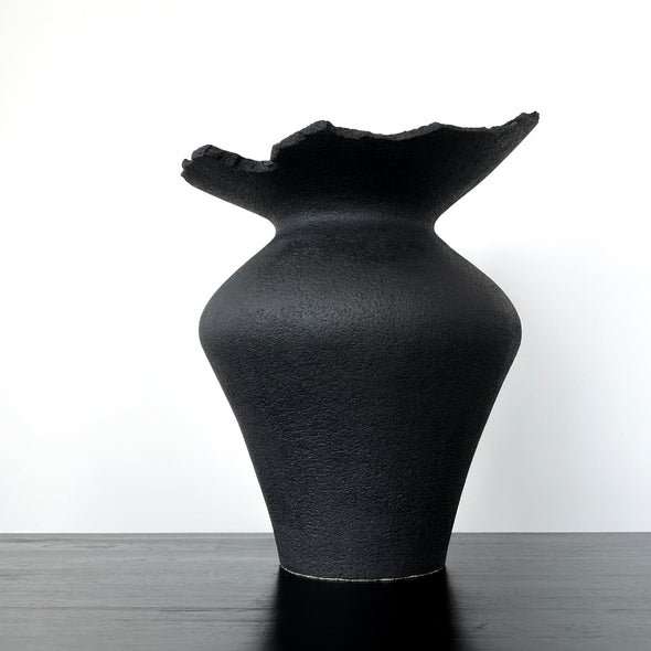Black Stone Vase #1221