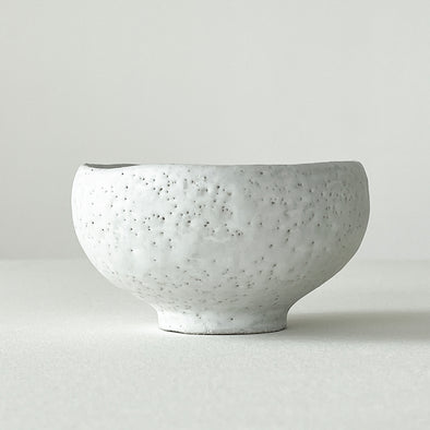 White Stone Chawan 23-E