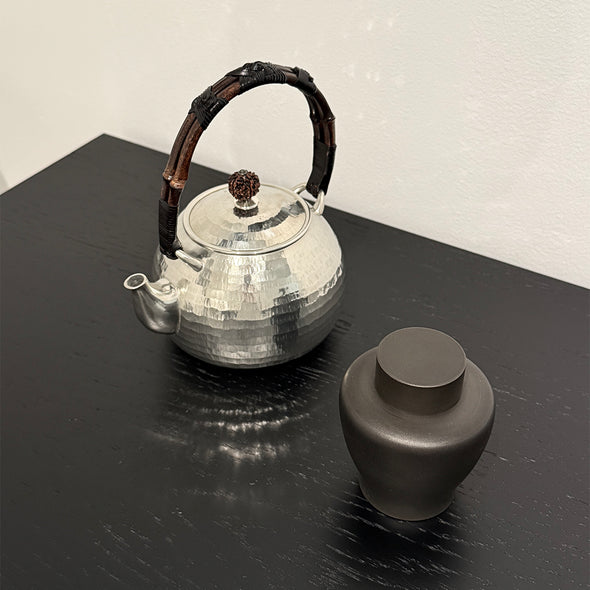 Pewter Tsusen Tea Canister