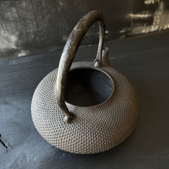 Araremon Hirahojogata Cast Iron Tetsubin Water Kettle