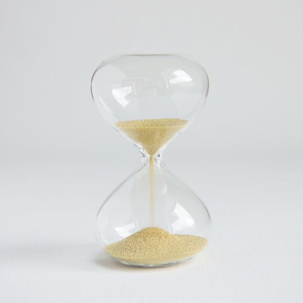 Glass Sand Timer Gold One Minute