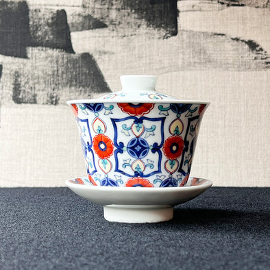Handpainted Arita Porcelain Gaiwan RAI-93