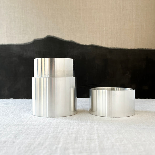 Seamless Pewter Matcha Natsume Canister