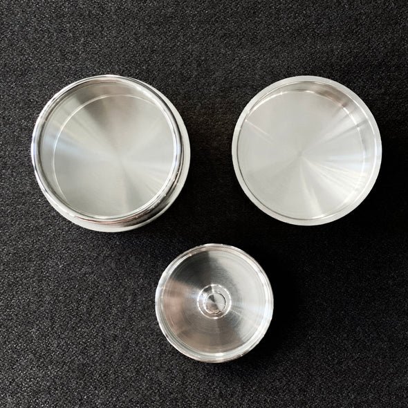 Seamless Pewter Matcha Natsume Canister