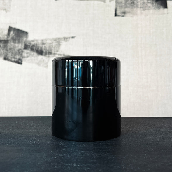 Lacquer Tea Canister Black