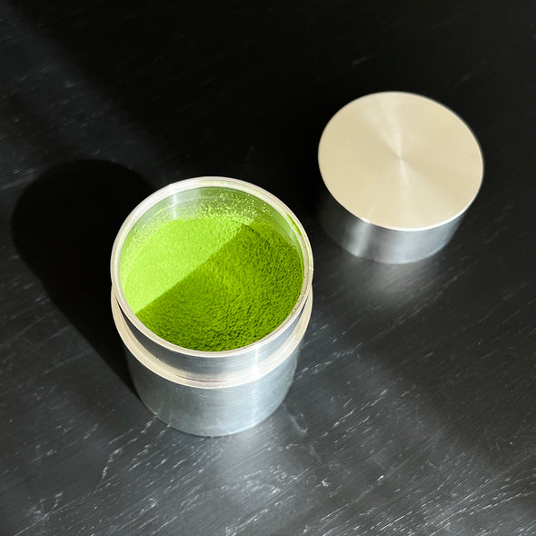 Seamless Pewter Matcha Natsume Canister