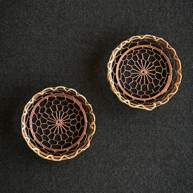 Handmade Copper and Bamboo Coaster