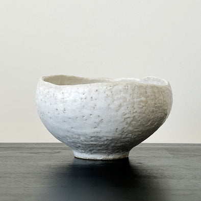 White Stone Chawan 22-F