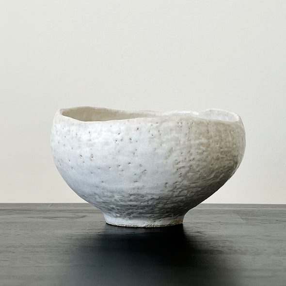 White Stone Chawan 22-F