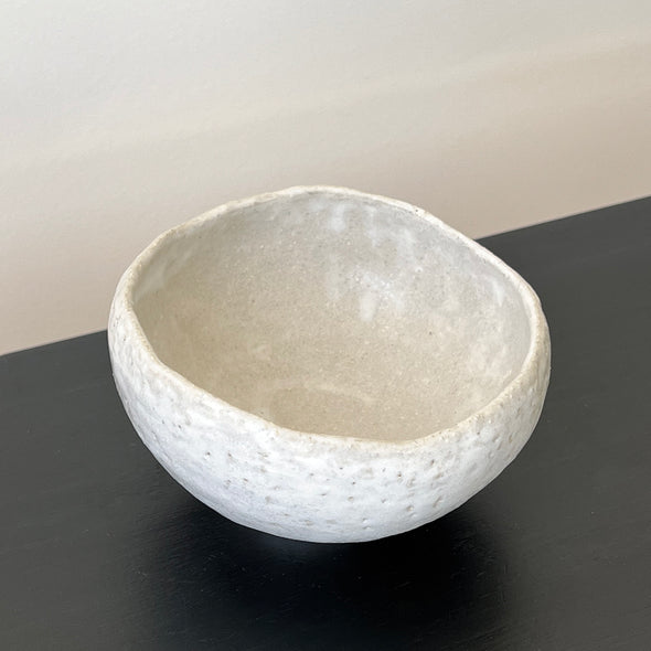 White Stone Chawan 22-F