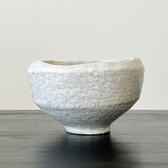 White Stone Chawan 22-D