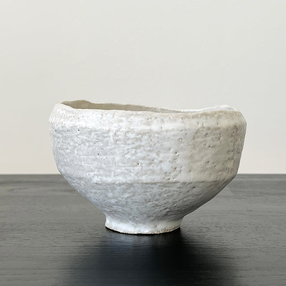 White Stone Chawan 22-D