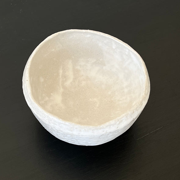 White Stone Chawan 22-D