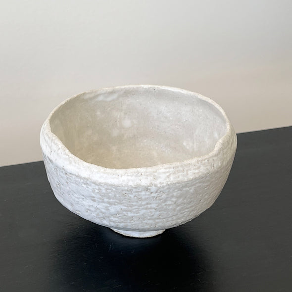 White Stone Chawan 22-D