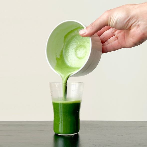 Tea Dealers Spouted Matcha Bowl Set WHITE