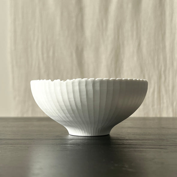 Mushikui GizaGiza Chawan Matte White 23E