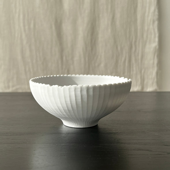 Mushikui GizaGiza Chawan Matte White 23E