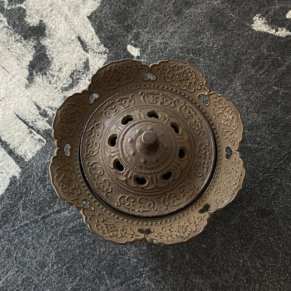 Cast Iron Tengai Incense Burner Complete Set
