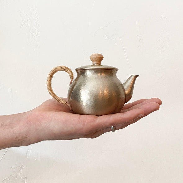 Hand-hammered Copper Teapot 200ml Silver