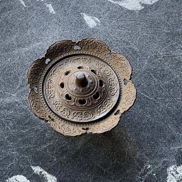 Cast Iron Tengai Incense Burner Complete Set