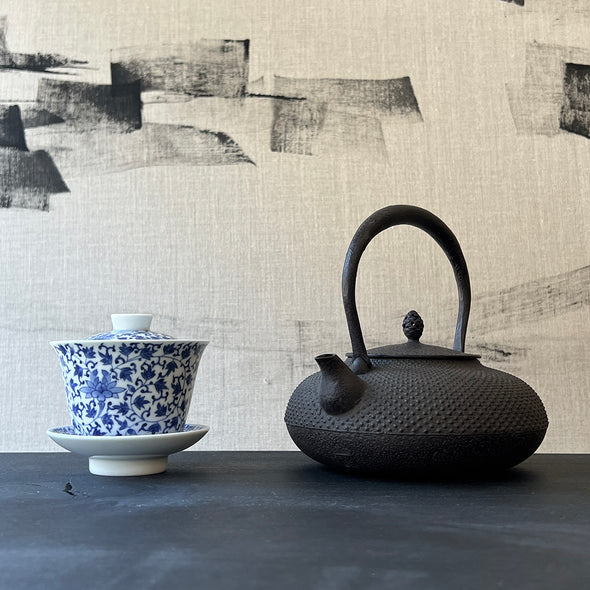 Araremon Hirahojogata Cast Iron Tetsubin Water Kettle