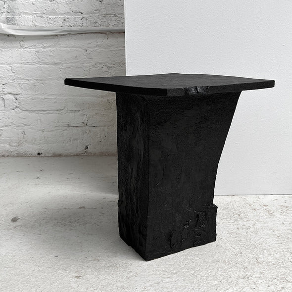 Black Stone Side Table