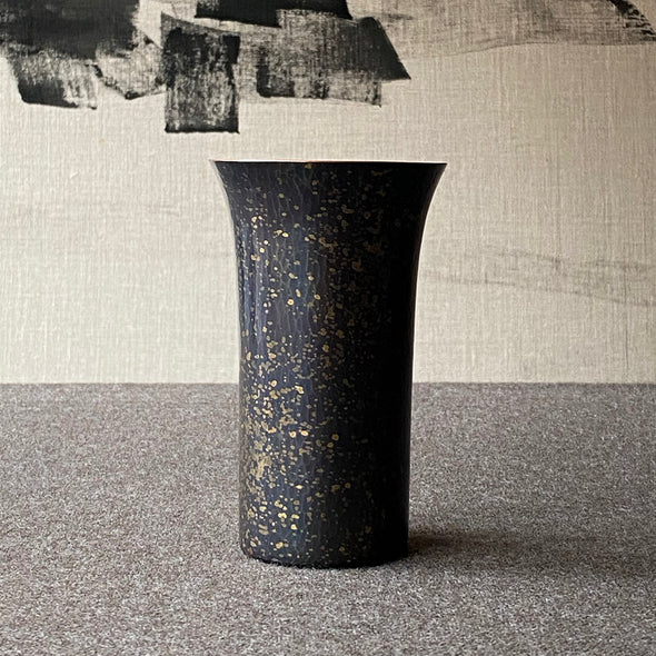 Hand-Hammered Mug Speckled Blue Tsuiki Copperware