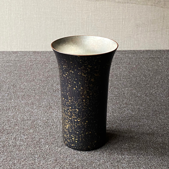 Hand-Hammered Mug Speckled Blue Tsuiki Copperware