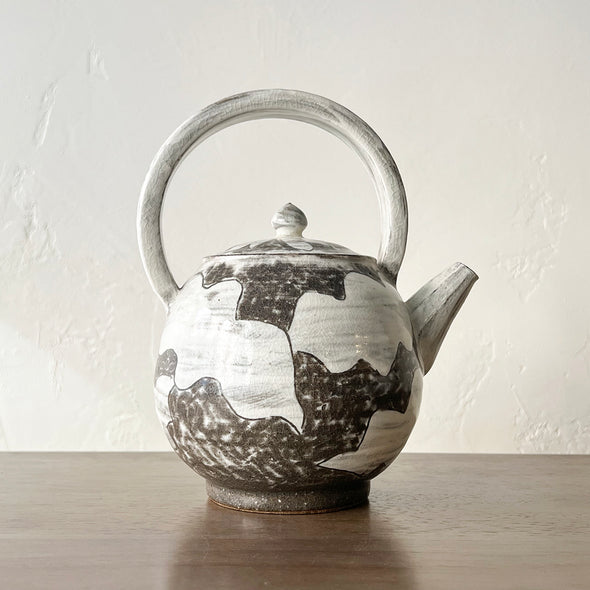 Buncheong Flower Teapot #1a