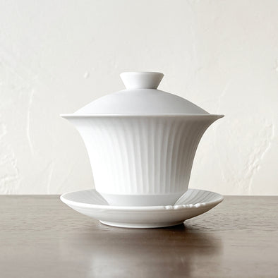 Mushikui Gaiwan Matte White 23A