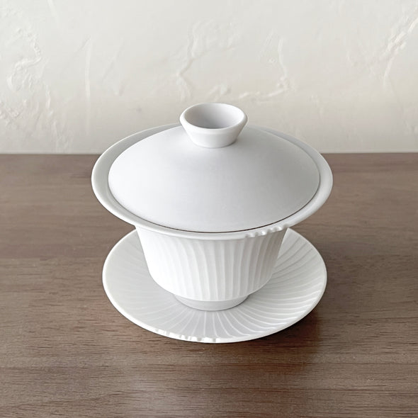 Mushikui Gaiwan Matte White 23A