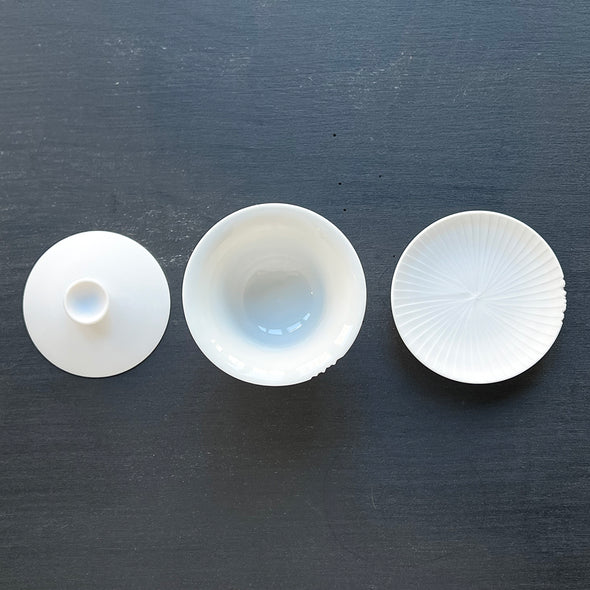 Mushikui Gaiwan Matte White 23A