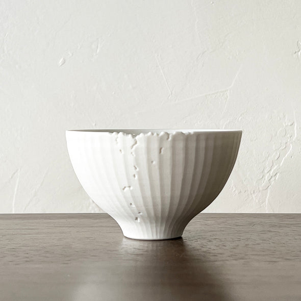 Mushikui Teacup Matte White 23B