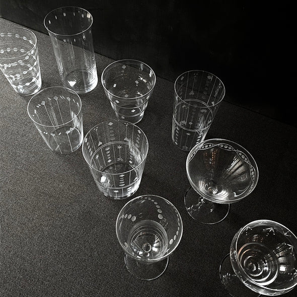 Crystal Diamond Cut 8oz Tumbler 4935 Kikatsu