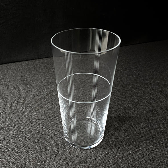 Diamond Cut Glass 14oz Tall Tumbler Seine 77