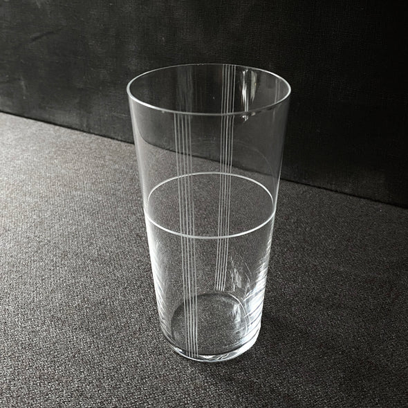 Diamond Cut Glass 14oz Tall Tumbler Seine 77