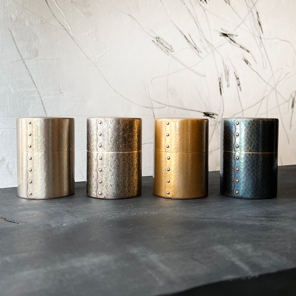 Hand-Hammered Copper Canister Shikinshoku