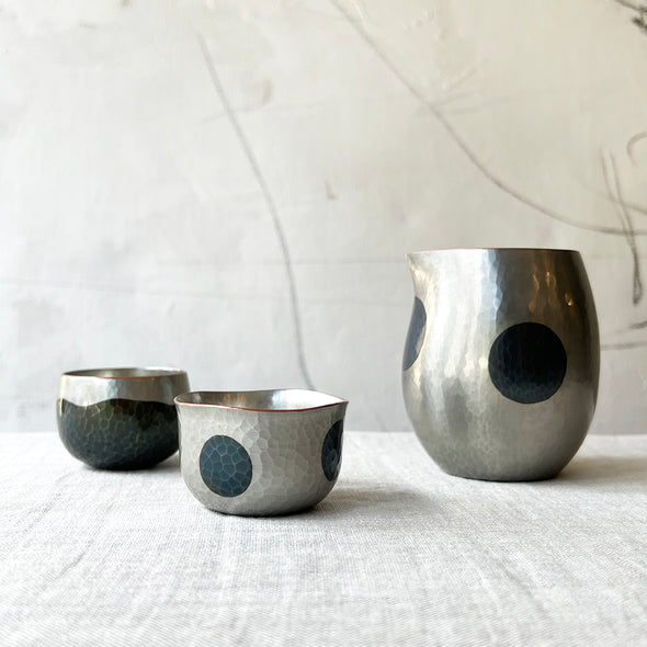 Polka Dot Sake Cup Tsuiki Copperware
