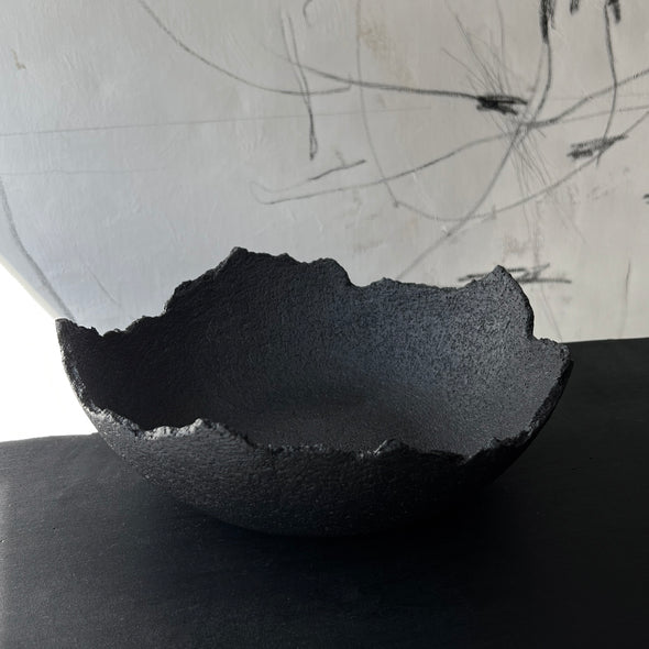 Carved Stone Large Center Bowl