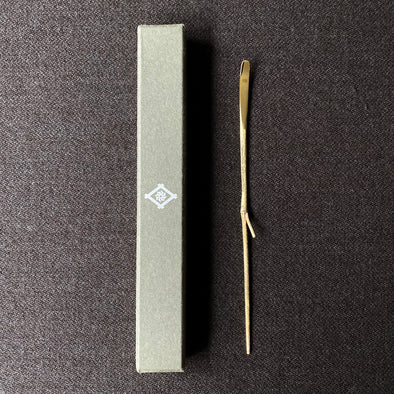 Bamboo Motif Tea Pick Brass