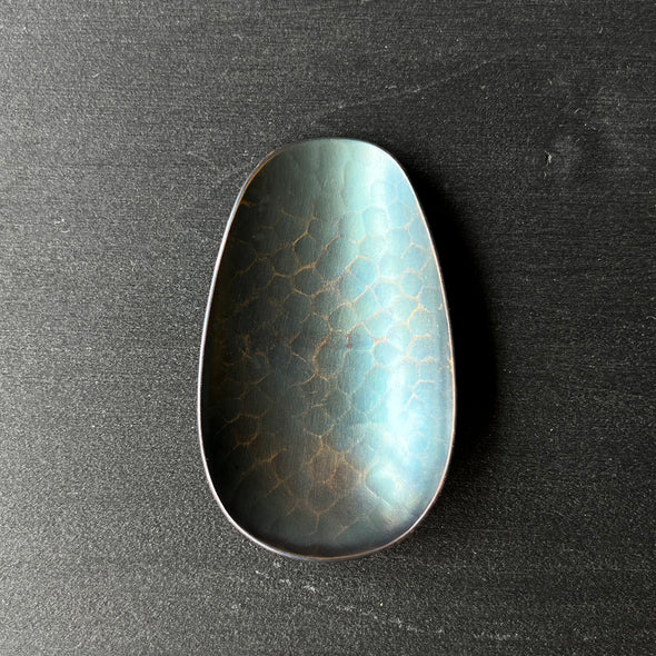 Hand Hammered Copper Tea Scoop Shikishoku