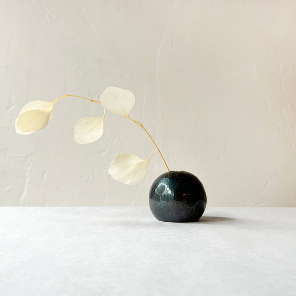 Orb Flower Vase Ocean Tsuiki Copperware