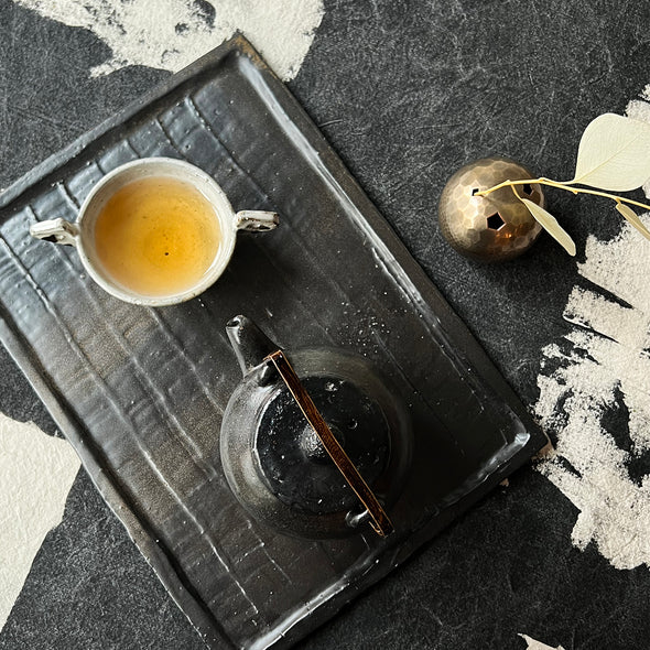 Iron Glaze Teapot Black Medium