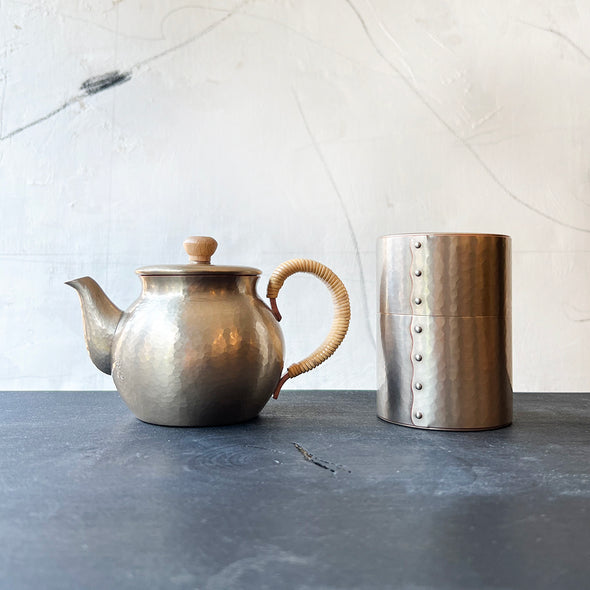 Silver Teapot 400ml Tsuiki Copperware