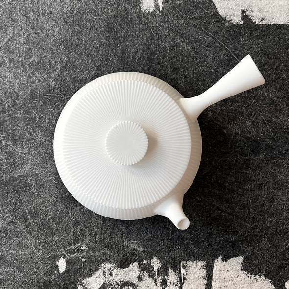 White Blast Shinogi Green Tea Kyusu Teapot